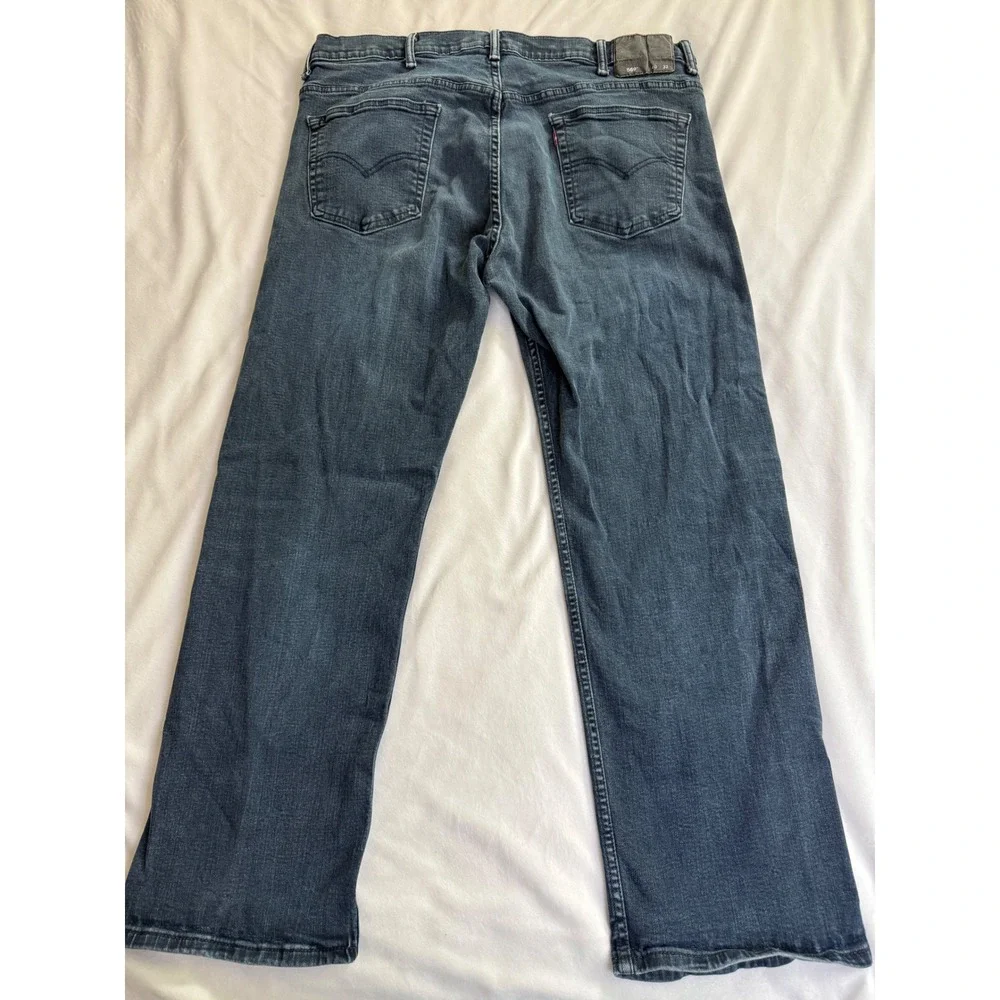 Levis 569 Loose Y2K Straight Jeans Mens 40x32 Dark Wash Blue Denim Pants